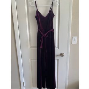 Purple Jumpsuit for a Night Out
